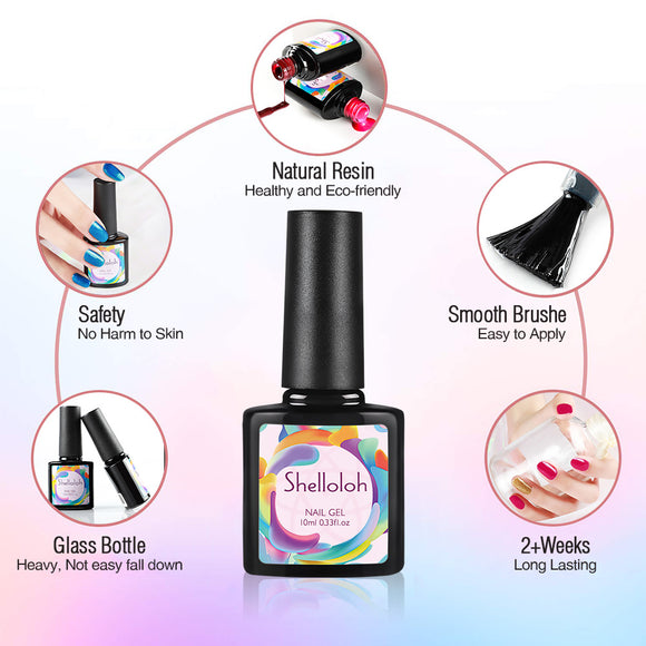 Big News For Nail Art Lovers:  Shelloloh, a new high quality glass bottle nail gel polish is coming!