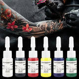 Tatooine 6PCS 5ML Tattoo Ink 4pcs Tattoo Ink Set, Long Lasting Tattoo Painting for Tattoo Design, Tattoo Supply For Body Art