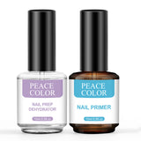 Peacecolor 15 ml Nail Dehydrator and Primer Hema-Free Acrylic Nail Supplies Set