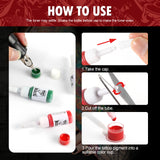 Tatooine 6PCS 5ML Tattoo Ink 4pcs Tattoo Ink Set, Long Lasting Tattoo Painting for Tattoo Design, Tattoo Supply For Body Art