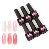 Dreamboat Jelly Gel Nail Polish Set 7ML 6pcs Nude Gel Polish Sheer Transparent Spring Summer Colors Soak Off