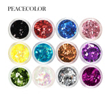 Peacecolor Nail Art Design Kit Nail Glitter Nail Decoration Glitter Sequins Nail Rhinestones