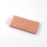 Freesight Solid Smooth Long Wallet, Large Capacity Multi Card Slot Clutch Purse for Women Daily Use