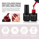 Shelloloh Nail Gel 20pc Color Nail Art Polish Gel Kits