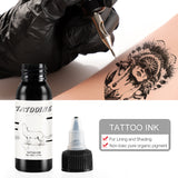 Tatooine Black Tattoo Ink 2PCS 30ML - Long Lasting Tattoo Ink Set for Body Art, Essential for Tattoo Artists and Beginners