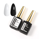 Peacecolor White Black Gel Polish 15ml Set Soak Off Manicure Nail Gel Polish