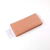 Freesight Solid Smooth Long Wallet, Large Capacity Multi Card Slot Clutch Purse for Women Daily Use