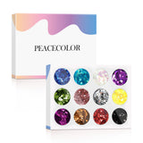 Peacecolor Nail Art Design Kit Nail Glitter Nail Decoration Glitter Sequins Nail Rhinestones