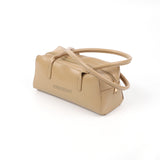 Freesight Minimalist Rectangular Top Handle Handbag, Smooth Faux Leather Small Boston Shoulder Purse for Daily Commute