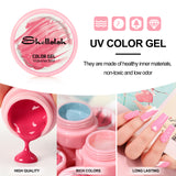 Shelloloh Nail Gel 10 Color Pure Glitter Polish Gel Soak Off Gel Kit