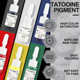 Tatooine 6PCS 5ML Tattoo Ink 4pcs Tattoo Ink Set, Long Lasting Tattoo Painting for Tattoo Design, Tattoo Supply For Body Art
