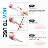 Tatooine 5PCS 15ML Tattoo Ink Set - White Black Tattoo Ink for Body Art Design, Long Lasting Tattoo Painting Art