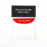 Peacecolor Poly Gel 1PC French Nail Sticker For Nail Art Design Nail Salon