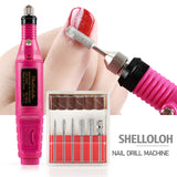 Shelloloh Nail Art Set Nail Drill Cuticle Oil Nail Decoration Nail File Nail Gel Remover Manicure Set