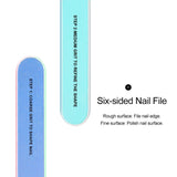 Shelloloh 6-Way Nail Buffer Files Grinding Nail Tools Sanding Files