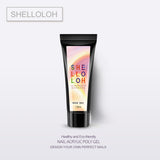 Shelloloh 3/4 Colors Quick Builder Gel 15ml Poly Gel Dual-End Nail Brush Nail Form Nail Art