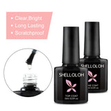 Shelloloh 4/6/10Pcs Poly Gel Kit 15ml Quick Building Gel 36W UV/LED Lamp with Top Base Coat Nail Art Manicure Kit