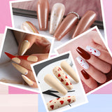 Shelloloh Nail Gel Soak Off Gel 4/5pc Set Pure Color Easy To Use Long Lasting Set Home Use