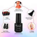 Shelloloh 10 Color Nail Polish Gel Soak Off Gel Kit Nail Lamp Manicure Tools Starter Kit