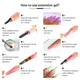 Shelloloh Poly Gel Extension Gel Set 10/12 Colors Easy To Use Long Lasting Professional Set Starter Set Nail Art