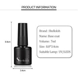 Shelloloh Poly Gel Tools 7ml Top Coat Base Coat 30ml Cleanser Plus Transparent Quick Building Mold Tips Dual-End Nail Brush